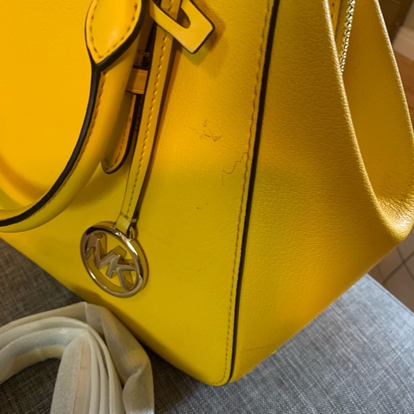 Yellow Michael Kors purse. - Picture 6 of 10